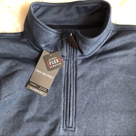 NWT Van Heusen Classic-Fit Quarter Zip Pullover Sweater, XXL - Picture 5 of 8